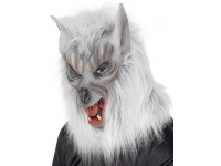 Masca super lup argintiu Halloween